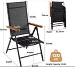 3-delige Balkonset – Aluminium Klapstoelen en WPC Tafel, Verzenden, Nieuw