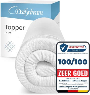 Matrasoplegger 90x200 - Zacht | 42% Korting - Nieuwstaat, 90 cm, Eenpersoons, Nieuw, Ophalen of Verzenden