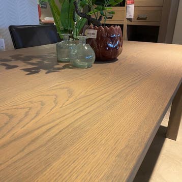 Eettafel Malinda - Grey Eiken 160x90 - Uitschuifbaar - Weber, Huis en Inrichting, Tafels | Eettafels, 50 tot 100 cm, Eikenhout