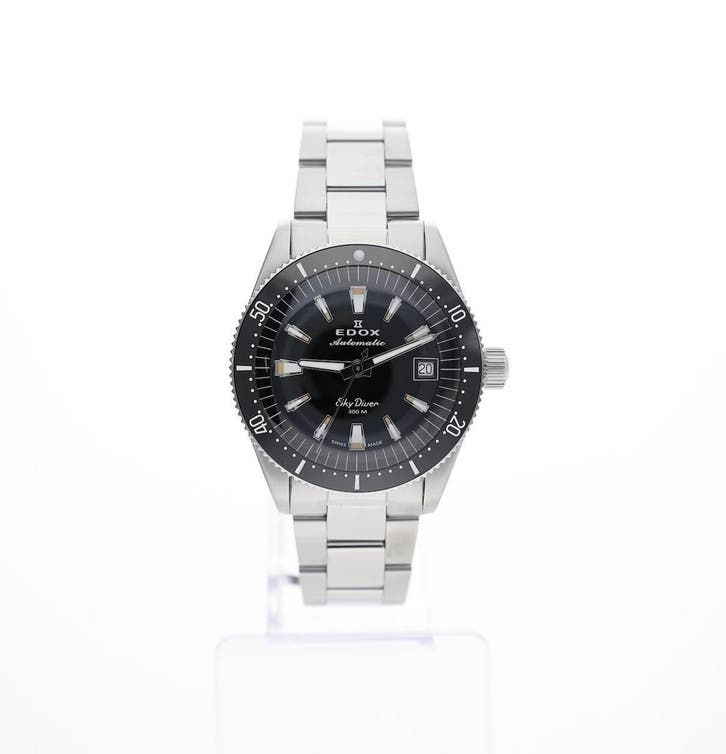 Edox Sky Diver; Automatisch Heren horloge, Sieraden, Tassen en Uiterlijk, Horloges | Heren, Polshorloge, Zo goed als nieuw, Overige merken