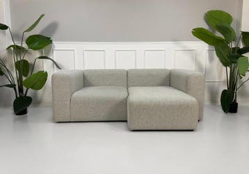 HAY Mags Sofa Stof Bank Grijs, Hoekbank, Tweepersoons, Ophalen of Verzenden, Zo goed als nieuw