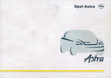 1998 Opel Astra instructieboekje handleiding Nederlands, Auto diversen, Handleidingen en Instructieboekjes, Verzenden