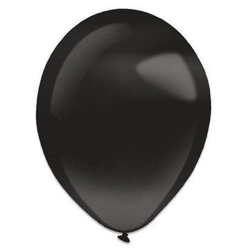 Ballonnen jet black pearl (28cm) 50st, Hobby en Vrije tijd, Verzenden, Nieuw, Feestartikel