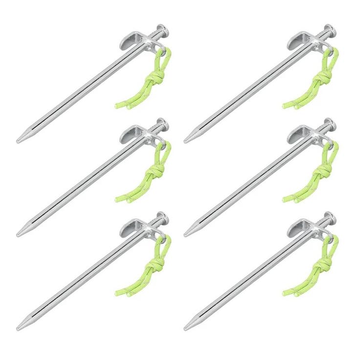 ProPlus Rotspen 20 cm – Heavy Duty met L-Haak – 6 stuks, Caravans en Kamperen, Kampeeraccessoires, Nieuw, Ophalen of Verzenden