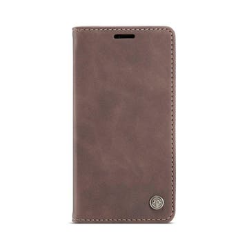 CaseMe book case leer - Apple iPhone 12/12 Pro - bruin, Verzenden, Nieuw