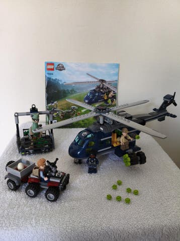 LEGO Jurassic World Helikopterachtervolging van Blu 75928, Zo goed als nieuw, Complete set, Lego, Jurassic World