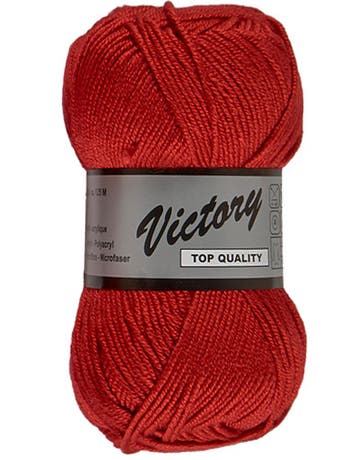 Lammy Yarns Victory - 43 Rood - Zijdeglans Acrylgaren, Ophalen of Verzenden, Nieuw