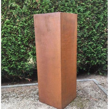 Geroba C4 sokkel vierkant 400x400x800mm - Cortenstaal, Verzenden, Nieuw