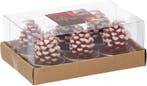Dennenappel kaarsjes doosje 6 stuks (Kerst), Diversen, Kerst, Ophalen of Verzenden, Nieuw