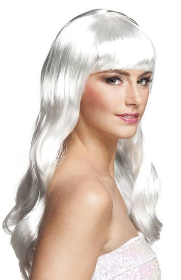 Witte Pruik Lady Gaga, Ophalen of Verzenden, Nieuw