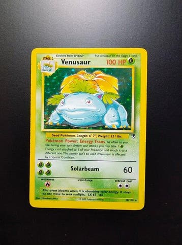 Pokémon - 1 Card - Venusaur Holo - Legendary Collection -, Hobby en Vrije tijd, Verzamelkaartspellen | Pokémon, Nieuw