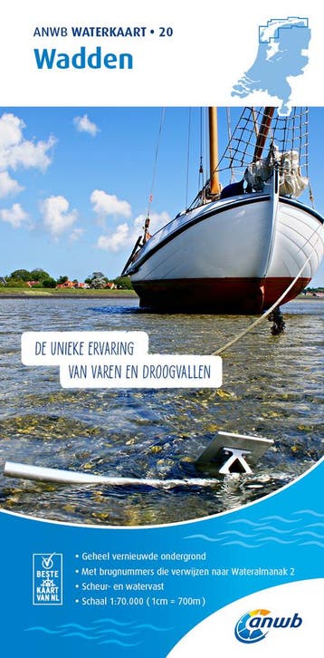 ANWB Waterkaart 20 Wadden - ANWB 9789018046156, Boeken, Verzenden, Zo goed als nieuw, ANWB