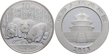 10 Yuan 2013 China Panda, Verzenden