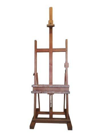 Schildersezel - Hout - In hoogte verstelbaar., Antiek en Kunst