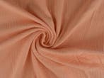 Mousseline stof – Zalmroze, 120 cm of meer, Ophalen of Verzenden, Katoen, Roze