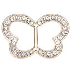 Fako Bijoux - Sjaalklem - Vlinder Strass - 39x27mm -, Sieraden, Tassen en Uiterlijk, Broches, Verzenden, Nieuw