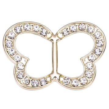 Fako Bijoux - Sjaalklem - Vlinder Strass - 39x27mm -, Verzenden, Nieuw