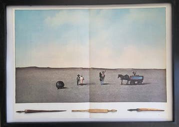 Saul Steinberg (1914-1999) - Arrivée dans le désert -