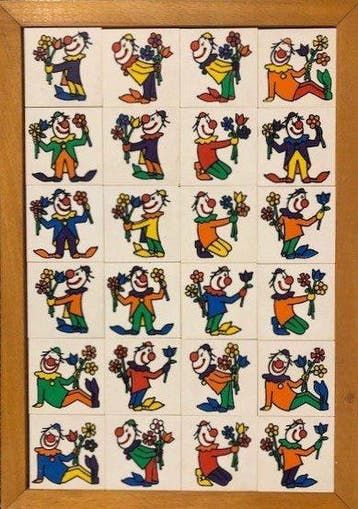 Memory clowns bloemen hoge moeilijkheidsgraad, Verzenden, Nieuw