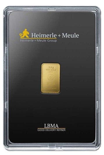 2,5 Gramm - Goud .999 - Heimerle + Meule - Verzegeld