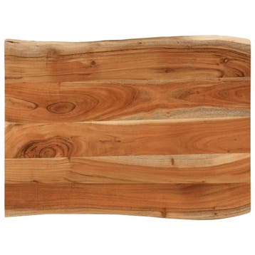 Tafelblad acaciahout 70x60cm - Retourdeal 29% Korting, 50 tot 100 cm, Nieuw, Tafelblad, Rechthoekig