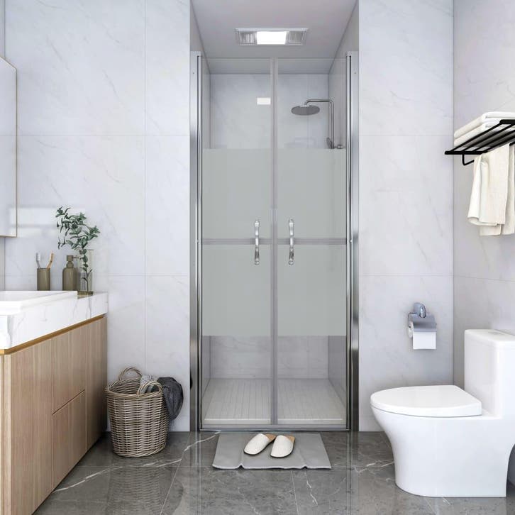 vidaXL Douchedeur 86x190 cm ESG halfmat, Doe-het-zelf en Verbouw, Sanitair, Nieuw, Verzenden