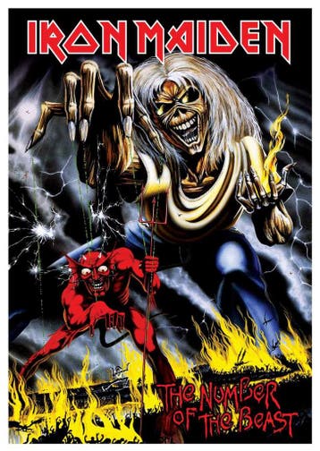 Posters - Poster Iron Maiden - The Number of the Beast, Verzamelen, Verzenden, Zo goed als nieuw