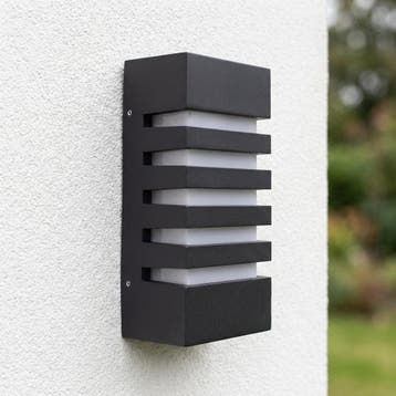 LED Buitenlamp - E27 fitting - IP54 - Zwart | Novi, Ophalen of Verzenden, Nieuw, Metaal, E27 (groot)
