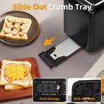 Broodrooster - Toaster - 2 sleuven - 750W - Zwart - Aigostar, Witgoed en Apparatuur, Broodroosters, Verzenden, Zo goed als nieuw