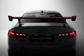Maxton Carbon Spoilermet beugels V.2 met LED Audi A5 / A5, Verzenden