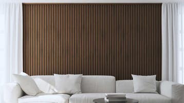 Akoestische panelen  280 x 60 x 2.4 cm - Eiken Walnoot, Ophalen of Verzenden, Nieuw, Overige materialen, 20 tot 50 mm