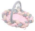 Sevibaby Roze 3-in-1 Braided Bedbumper en Babynest, Kinderen en Baby's, Verzenden, Nieuw