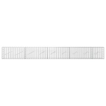 vidaXL Gabion met 5 mm Draad en 5x10 cm Gaas 450x10x50 cm, Verzenden, Nieuw, IJzer