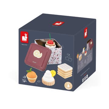 Janod houten gebakset - speelgoed k van €20,99 voor €20,90, Ophalen of Verzenden, Nieuw