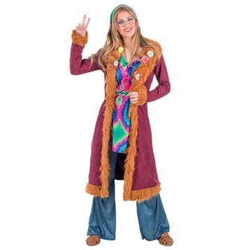Happy Hippie Kostuum Dames, Ophalen of Verzenden, Nieuw