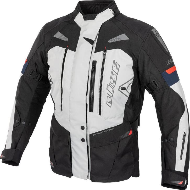 Büse Monterey Lichtgrijs Waterdicht Textiel Jas, Motoren, Kleding | Motorkleding, Heren, Nieuw met kaartje, Jas | textiel, Verzenden