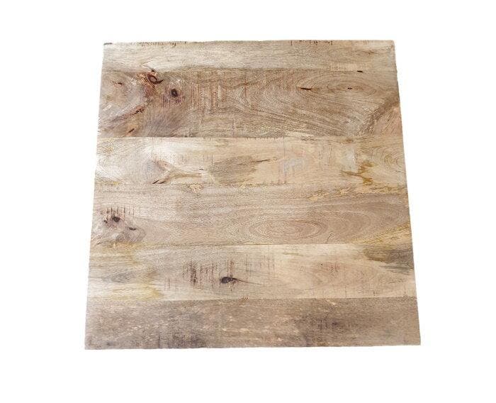 Tafelblad Mangohout vierkant 80x80 cm, Huis en Inrichting, Tafelonderdelen, Nieuw, Ophalen of Verzenden
