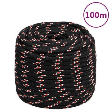 vidaXL Boot touw 16 mm 100 m polypropyleen zwart, Verzenden, Nieuw