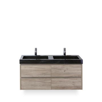 Dante Badmeubelset 120 cm - Craft Oak - Wastafel Hardsteen, Ophalen of Verzenden, Nieuw