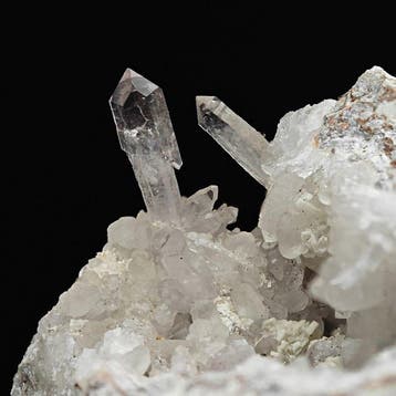 Esthetische kwarts scepter opaalachtig, Sardinië, zeldzame
