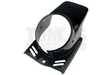 Koplampkap spoiler rond zwart 130mm, Ophalen of Verzenden, Nieuw, DMP