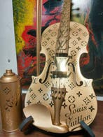 fp pop art - Louis vuitton Violon et Capsule 60cm Full Gold, Antiek en Kunst