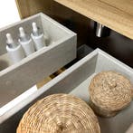 Xellanz Mini Onderkast met 2 Laden - 45cm - Mat Zwart en, Huis en Inrichting, Badkamer | Badkamermeubels, Ophalen of Verzenden