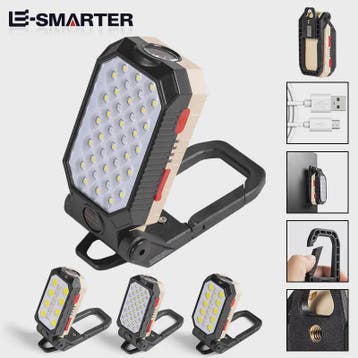 ESMARTER COB Werklamp - Draagbaar, USB Oplaadbaar, Noodverli, Fietsen en Brommers, Verzenden, Nieuw