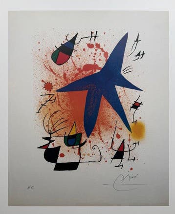 Joan Miro (1893-1983) - Lithographie I