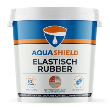 Aquashield Aquashield elastisch rubber 20kg, zwart, emmer, Verzenden, Nieuw