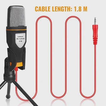 Professionele Condensator Microfoon voor PC, Karaoke & Live, Verzenden, Nieuw