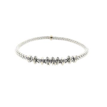 Fope witgouden armband met diamant; 0,15 ct.; 18 karaat;..., Gebruikt, Ophalen of Verzenden, Met edelsteen, Goud