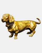 Franz Bergman Style - Beeldje - High-quality Bronze Sausage, Antiek en Kunst