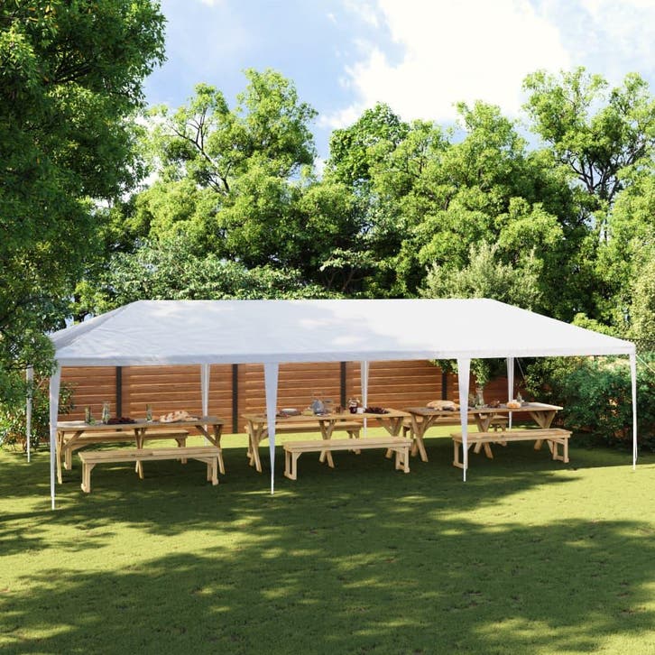 vidaXL Partytent 4x9 m wit, Tuin en Terras, Partytenten, Partytent, Nieuw, Verzenden